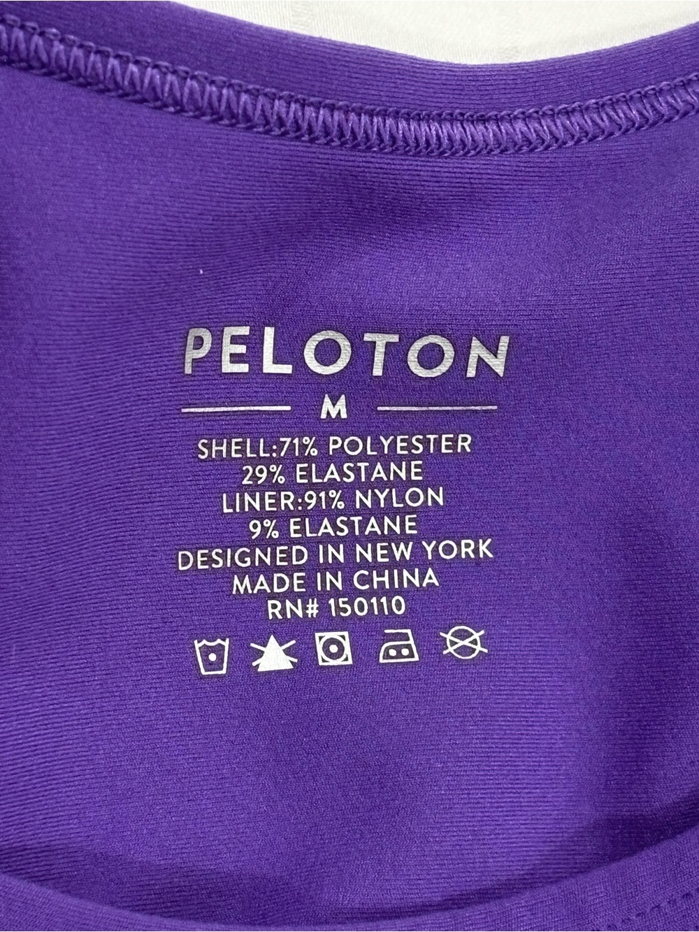 Peloton Purple Racerback Sports bra Medium women’s - Picture 3 of 5